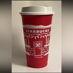 NEW - Starbucks Exclusive Reusable Red Cup 2025 Holiday Christmas Canada 16 oz